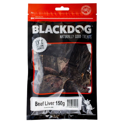 Blackdog Beef Liver Treats 150g Pk