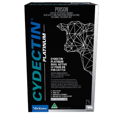 Cydectin Platinum LV Pour-On 7L (5L+2L)inc Gun