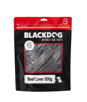Blackdog Beef Liver Treats 500g Pk