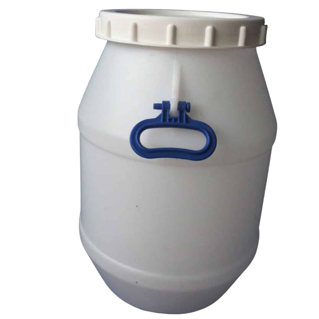 White Drum with Lid 50L