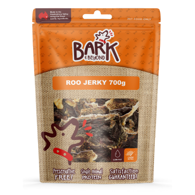 Bark & Beyond Roo Jerky 700g Pk