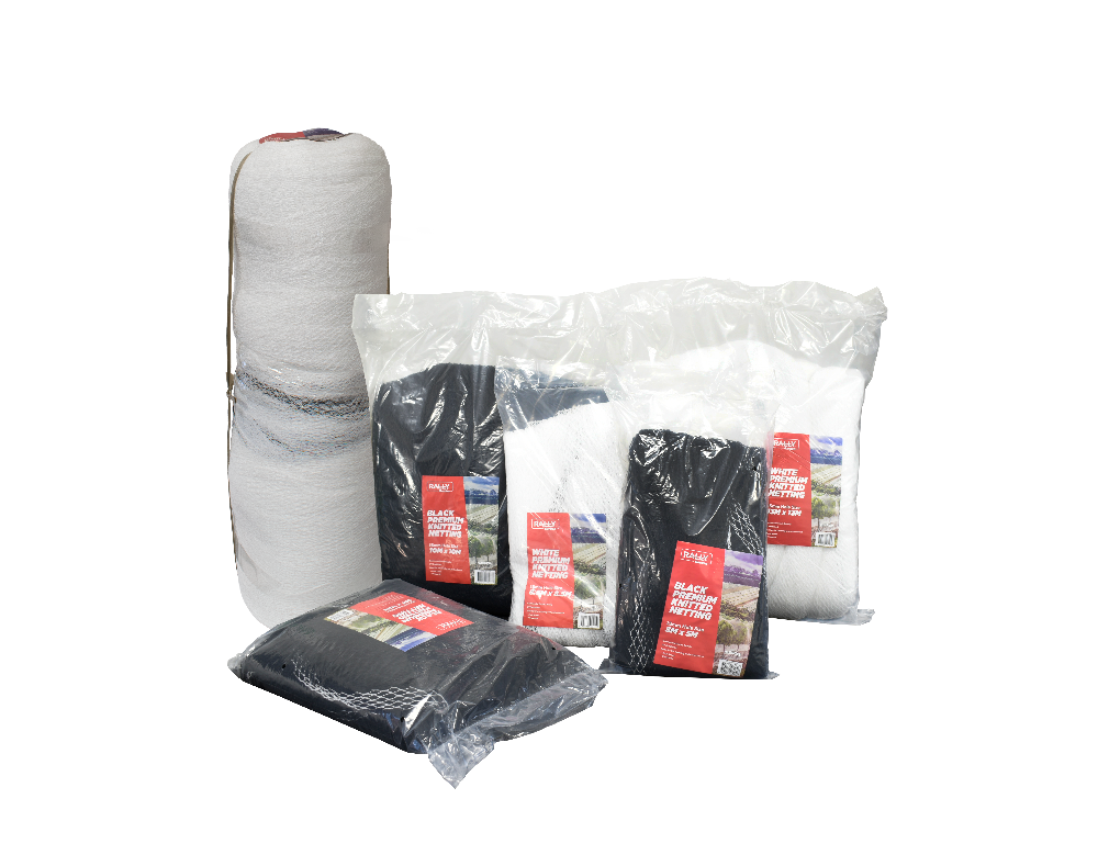 Anti-Bird Netting Knitted 10m x 10m Black Rally