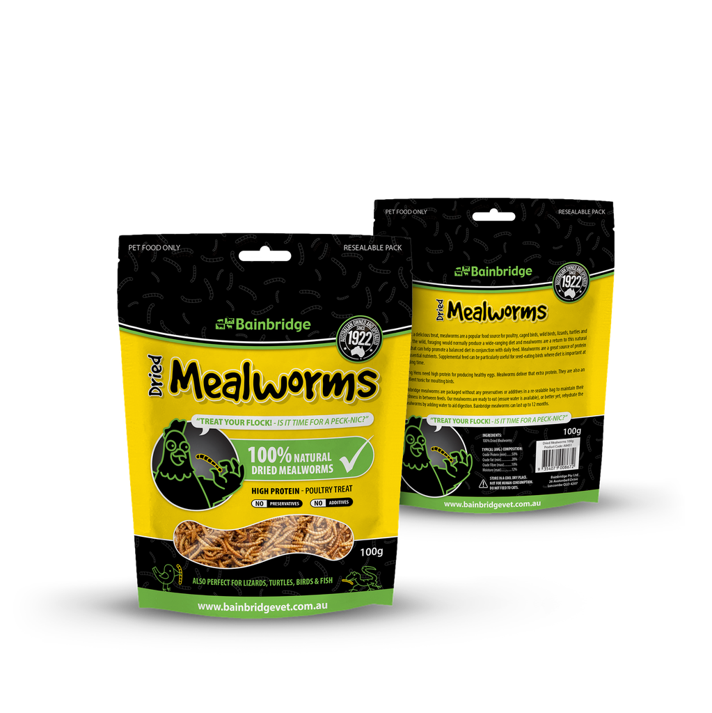 Freeze Dried Australian Mealworms 100g