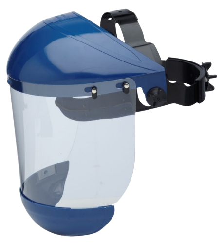Face Visor Clear / Blue with Chinguard Techware