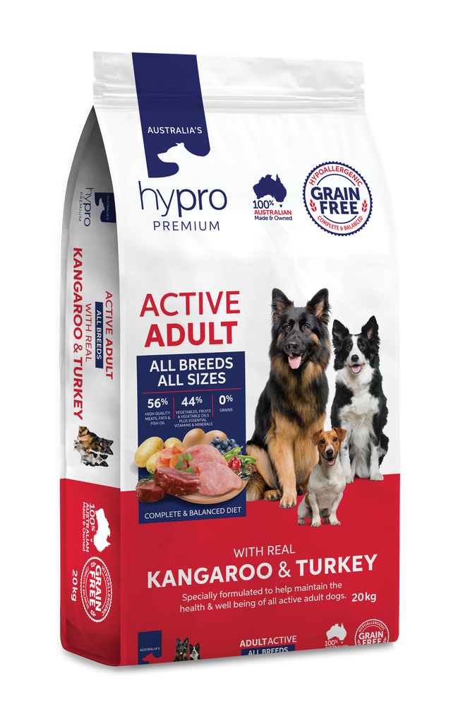Hypro Premium Active Dog Kangaroo & Turkey Grainfree 20kg