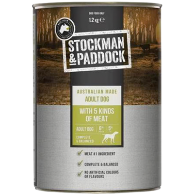 Stockman Paddock Cans 5 Kinds Loaf 6 x 1.2kg