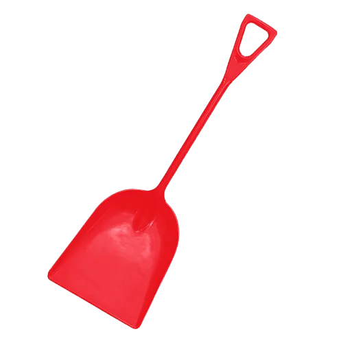 Plastic Grain Shovel Red D-Handle 1.8kg