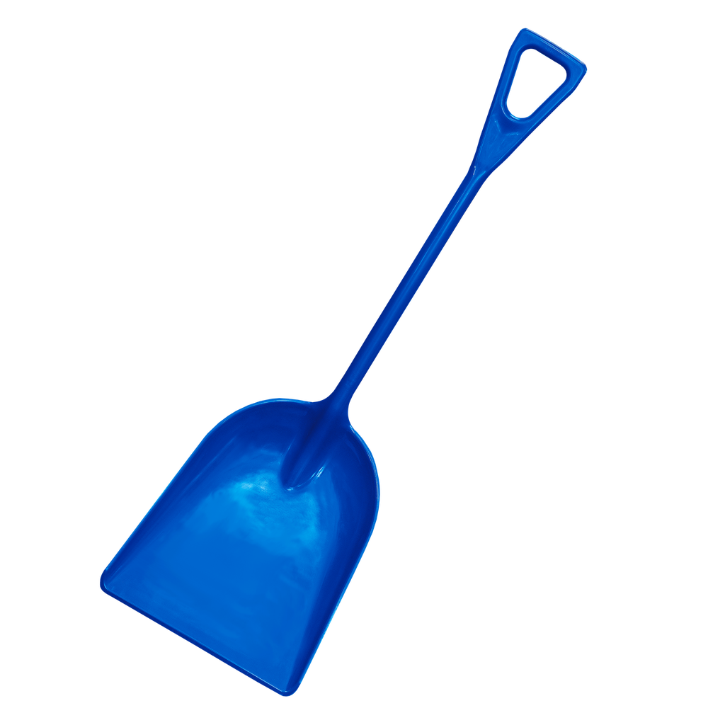 Plastic Grain Shovel Blue D-Handle 1.8kg