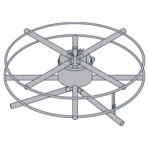 Titan Rail Wire Spinner Galvanised 10599