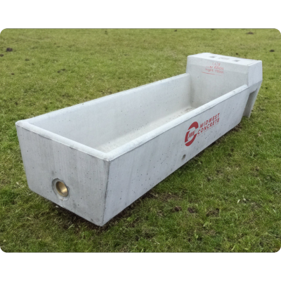 Concrete Cattle Water Trough 8' Rectangle 650L NO FLOAT VALVE Midwest