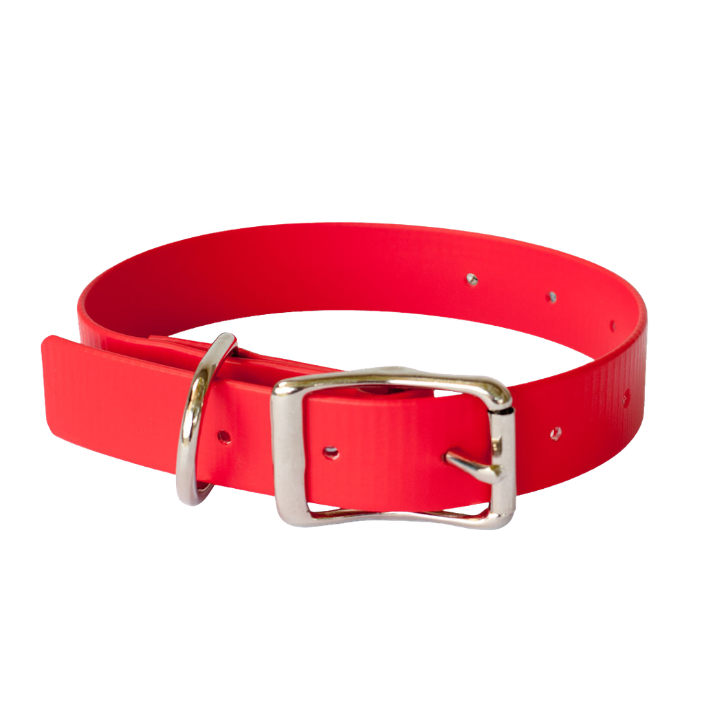 PVC Dog Collar 70cm Red/Royal