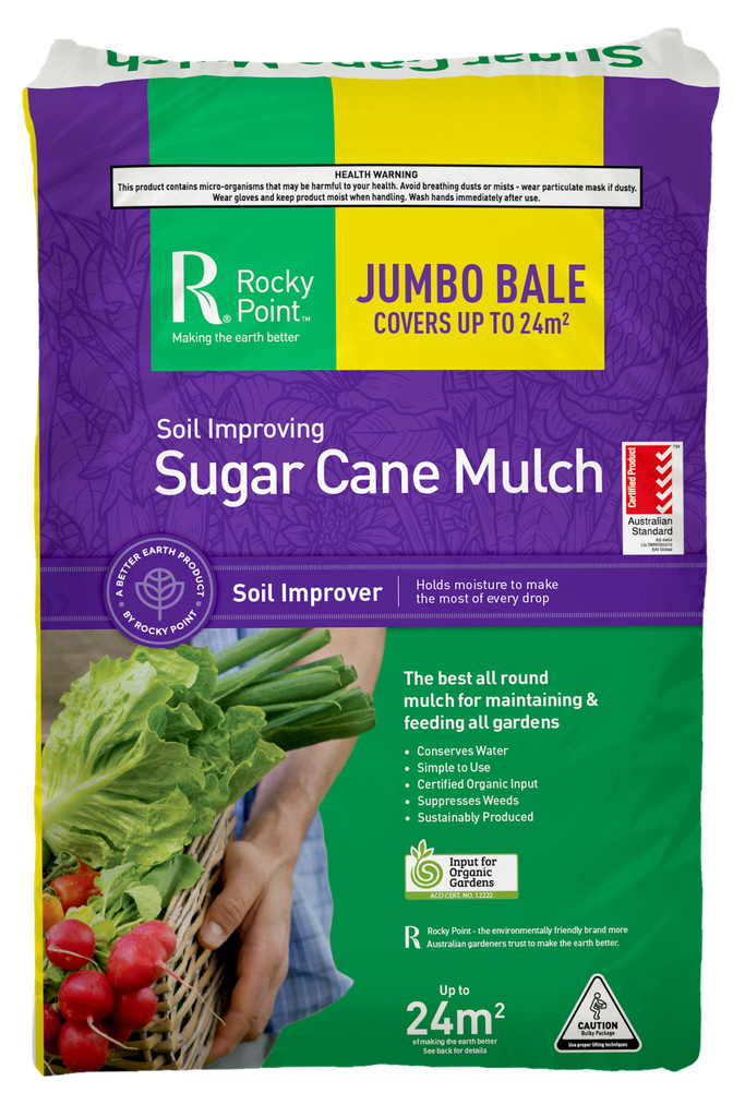 Sugar Cane Mulch Rocky Point Jumbo Covers 24 Square Meters
