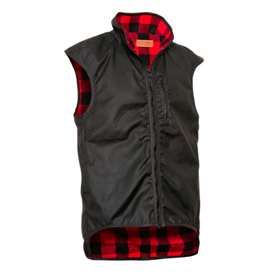 Oilskin Red Wool Province Vest