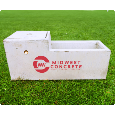 [DCT20] Concrete Water Trough 30L Rectangle Dog Trough w/ Float Midwest