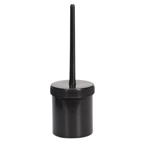 [a4082] Hoof Oil Brush & Container - Black