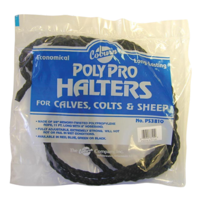 [HPPCALF] Halter Calf Polypro - Black