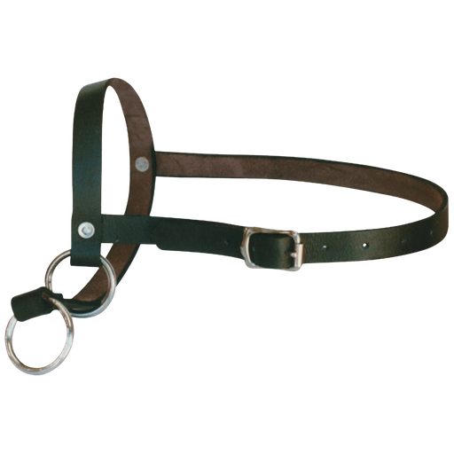 [203437] Halter Leather Calf Leading Black