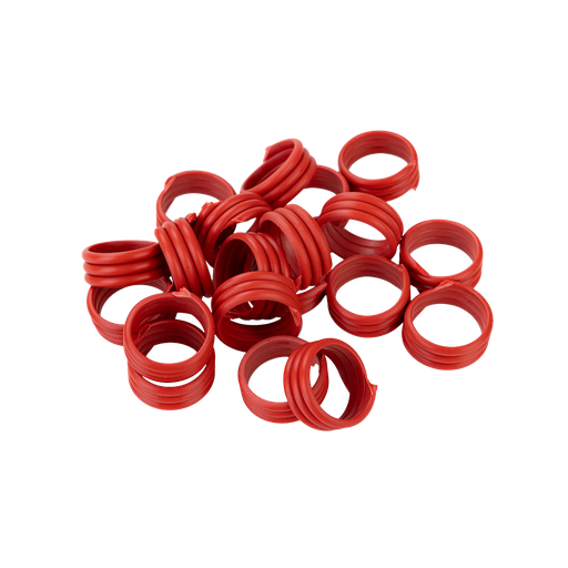 [209121] Poultry Leg Bands Plastic 16mm Red Sold As Each