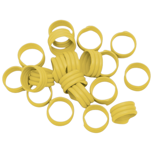 [209122] Poultry Leg Bands Plastic 16mm Yellow Sold As Each
