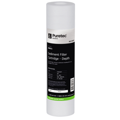 [MB051] Melt Blown Sediment 10 inch 5 Micron Cartridge Puretec