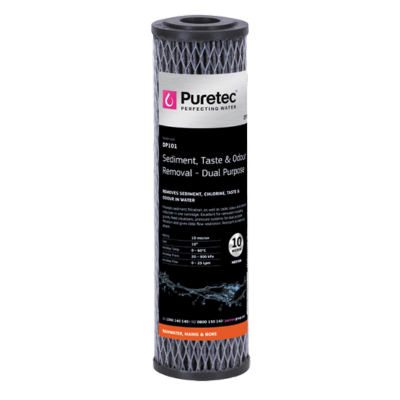 [DP101] Dual Purpose Carbon Cartridge 10 inch 10 Micron Puretec