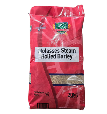 [CASTROLBARML25KG] Castlereagh Barley Steam Rolled with Molasses 20kg