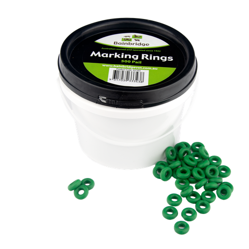 [A2103] Marking Ring Rubber Green 500pk Bainbridge