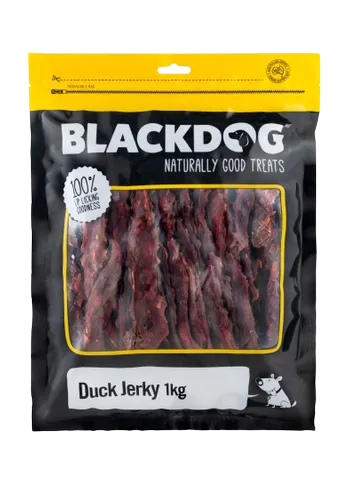 [BDDUCKJERKSRAP1KG] Blackdog Duck Jerky Straps 1Kg