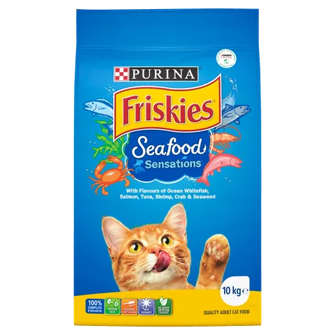 [CATFRISKSEAF10KG] Friskies Cat Food Seafood Sensations 10kg