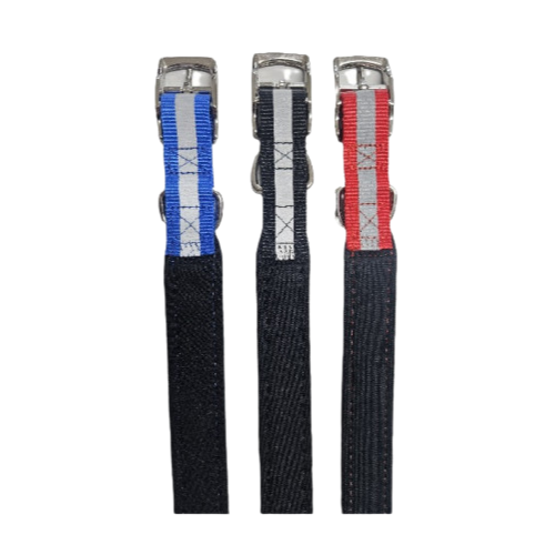 [GR21] Nylon Padded Collar Reflective 40cm All Colours