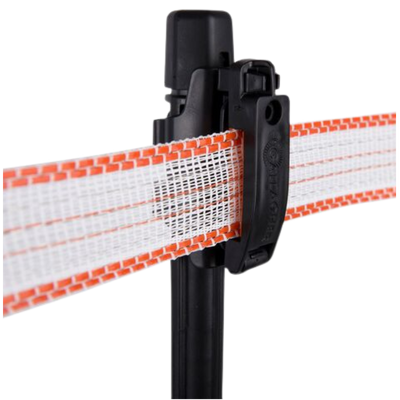 [LINEPOSTTAPEINSGAL] Insulated Line Post 40mm Tape Clip Gallagher G74703