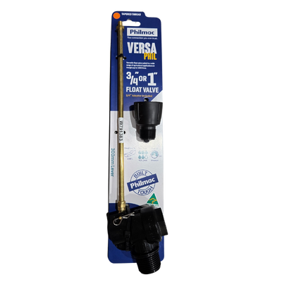 [91470320] Versa Phil 120 Series Plastic Sleeve Float Valve 20mm & 25mm 1" & 3/4" 300mm Lever Tapered Philmac