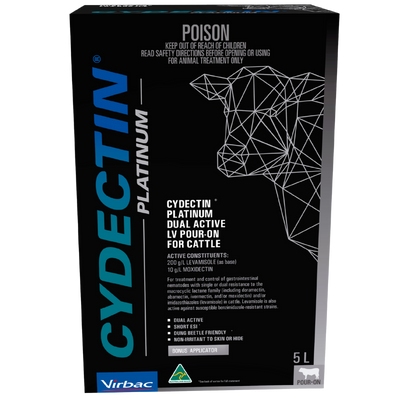 [CYDPOPLAT5L] Cydectin Platinum LV Pour-On 5L inc Gun