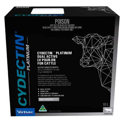 [CYDPOPLAT10L] Cydectin Platinum LV Pour-On 10L inc Gun