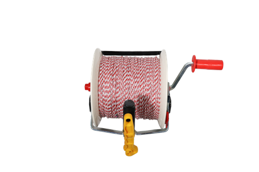 [REELGEARLOAD500MTPW] Large Reel Geared 3 to1 Pre-Loaded 500m Red Poly Wire EF36G40D0 Thunderbird