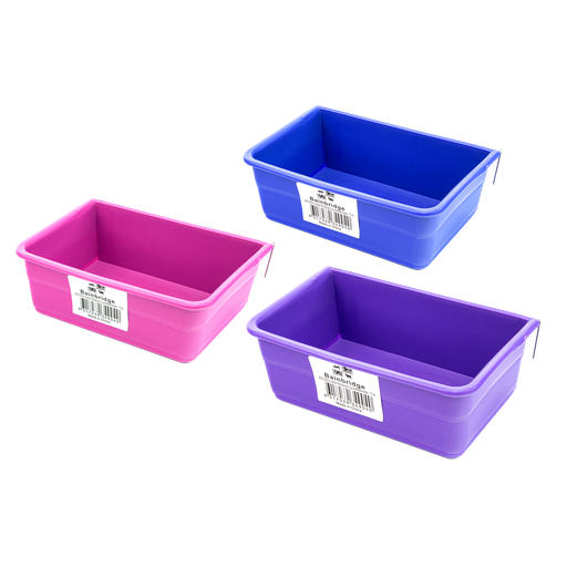 [A8133] Plastic Rectangle Coop Cup 17cm All Colours Bainbridge