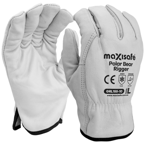 [GRL155-10] Glove Rigger Polar Bear Large Maxisafe