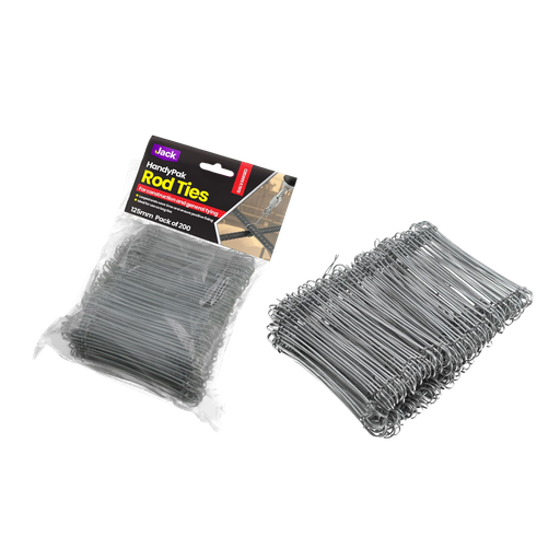 [CB2433] Rod Ties 125mm x 200pk Galvinised W/W