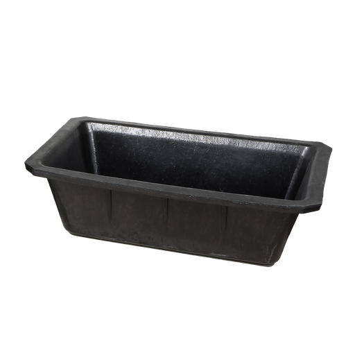 [RUBTUBRECT10L] Rubber Feed Trough Rectangle Feed Pan 10L