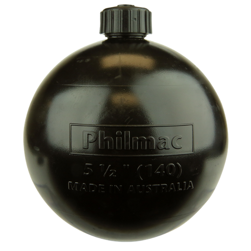 [90489500] Float CW PL 5-1/2" (140) Black Philmac