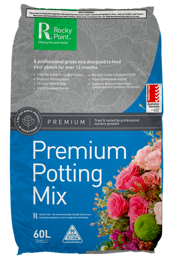 [POTMRP60LT] Potting Mix Premium Rocky Point 60ltr